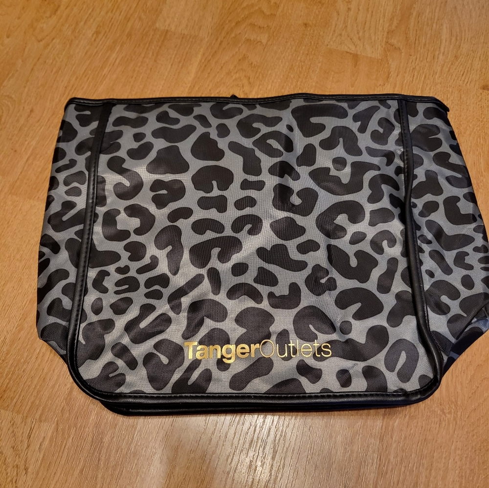 Gray Leopard Backpack/Tote